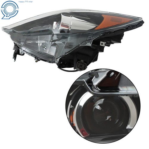 LED Headlight Assembly For 2017-2021 Mazda CX5 Black Housing w/o AFS Driver Side