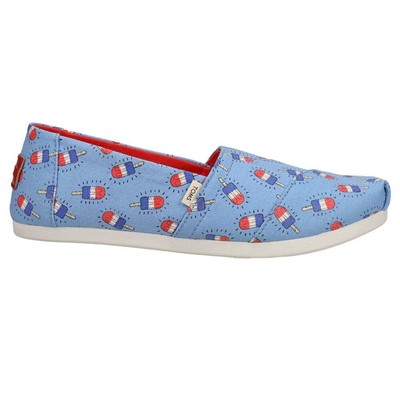 

Женские синие повседневные туфли на плоской подошве TOMS Alpargata Popsicle без шнуровки 10015553T, Синий, TOMS Alpargata Popsicle Slip On