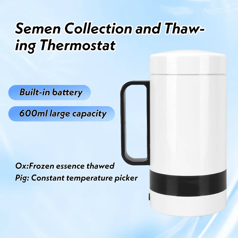 New 600ml Veterinary Artificial Insemination Thermos Cup Veterinary Sperm Cup Fo