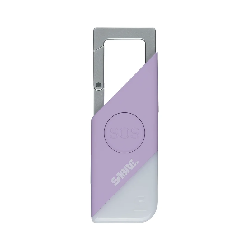 2-In-1 Personal Alarm with LED Light and SOS Button, Lavender, PA-100-LV-