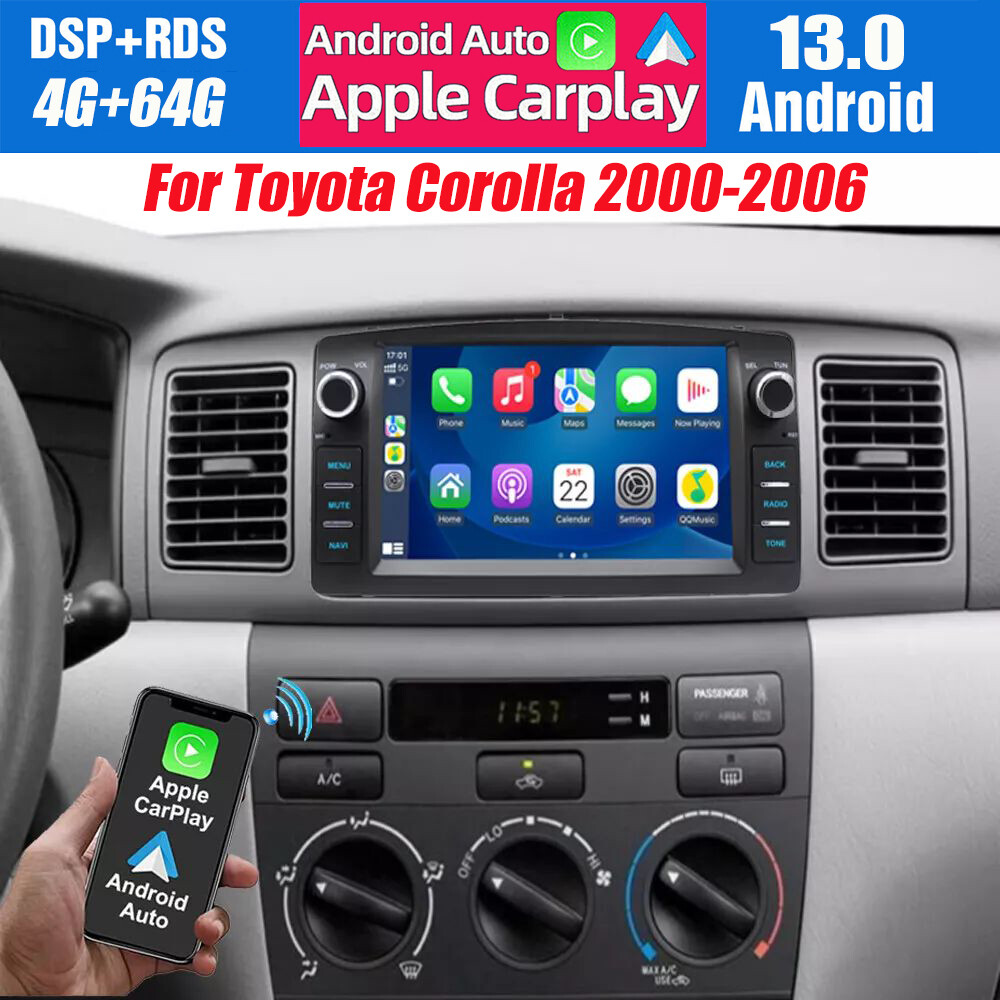 Apple - なな Android For Toyota Land Cruiser 1998-07 Car Stereo Apple