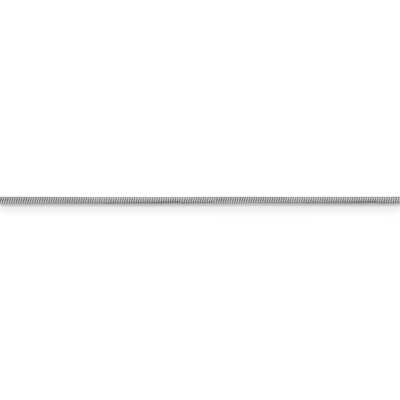 Pre-owned Superdealsforeverything Real 14kt White Gold 1mm Round Snake Chain; 16 Inch; Lobster Clasp