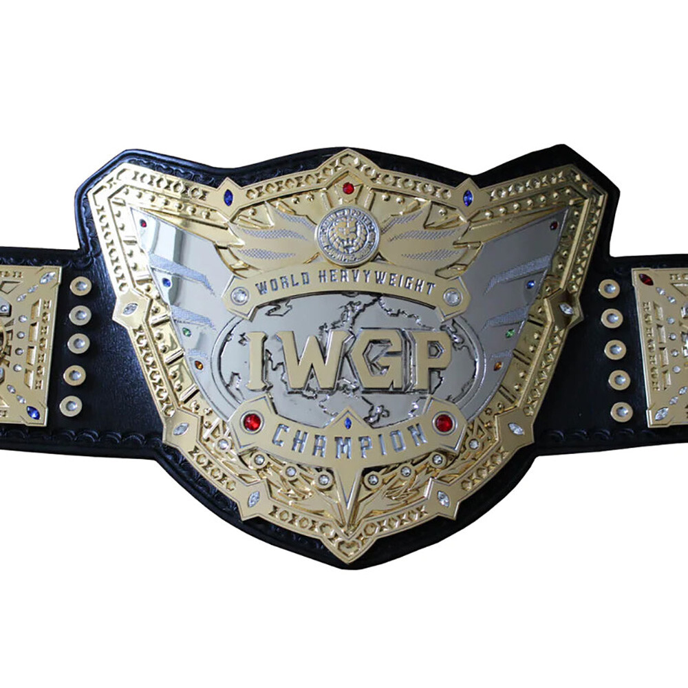 IWGP World Heavyweight Wrestling Championship Tittle Belt Replica 2mm/4mm zinc - Picture 2 of 6