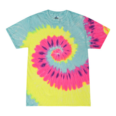 Multi-Color Tie Dye T-Shirts Adult SM - XXXXXL 100% Cotton Colortone
