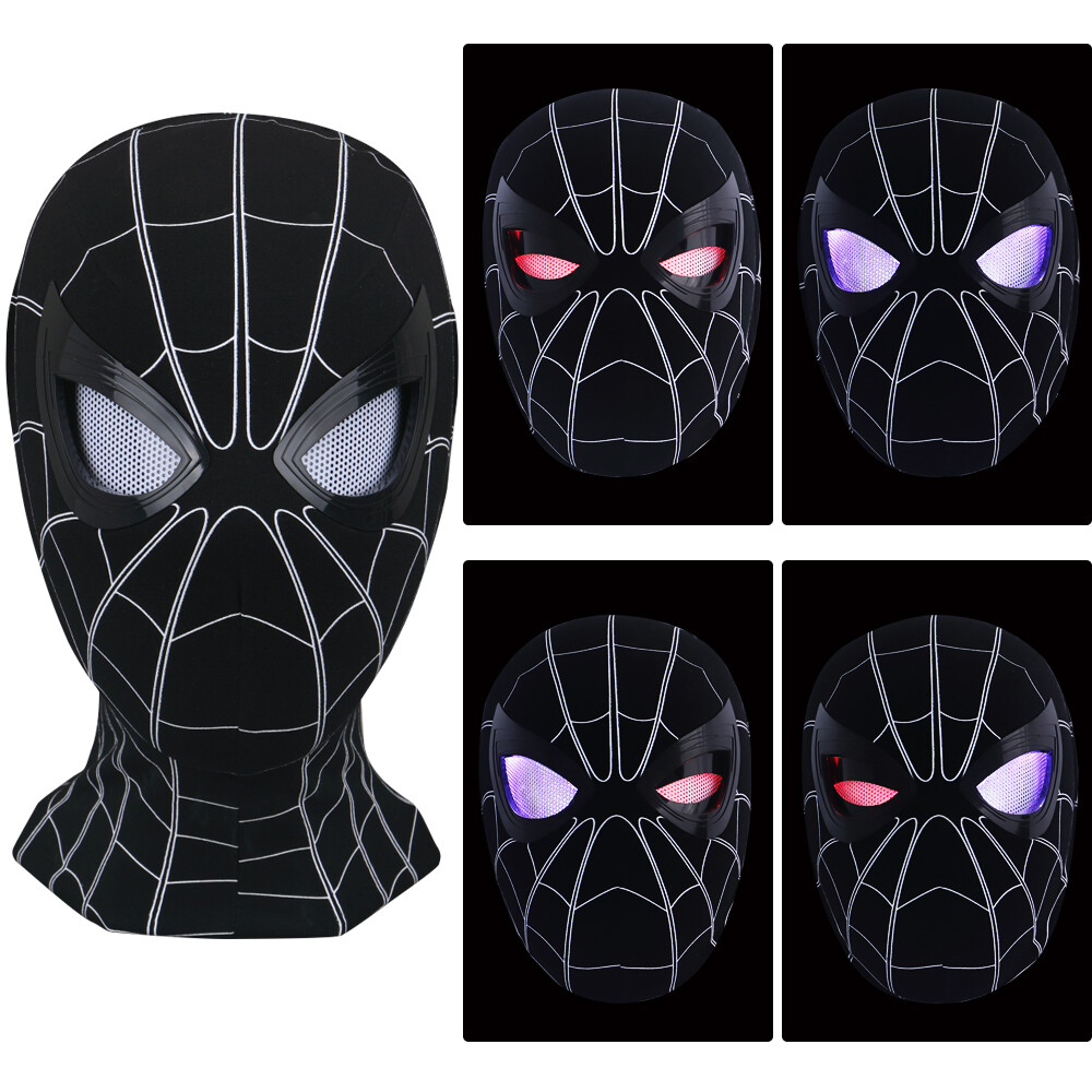 スパイダーマン マスク 3D サム・ライミ版 LEDモデル　1/1　black スパイダーマン マスク 3D サム・ライミ版 LEDモデル 1/1 black