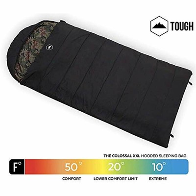 The Sleeping Bags Colossal Winter - XXL Hooded For Cold Weather Perfect Camping,