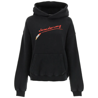 Alexander Wang Women s Classic Sweatshirt Hooodie with Lipstick