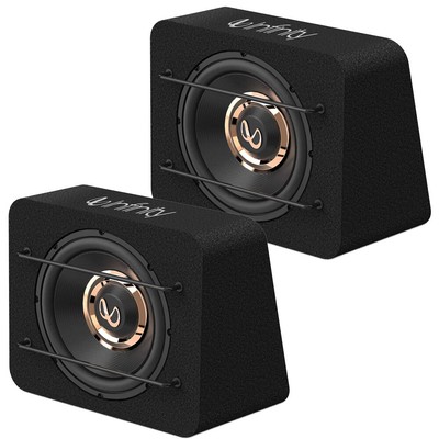 PAIR PRIMUS 1270B 12 inch 1200 watt 4-Ohm carpeted sealed enclosed car Subwoofer