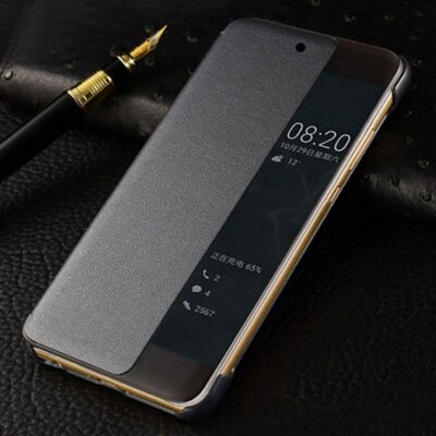 SMART VIEW TOUCH FLIP COVER LEATHER PHONE CASE FOR HUAWEI P AND MATE MODELS