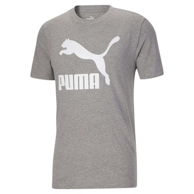 

Puma Classics Logo Футболка с круглым вырезом и короткими рукавами Мужские повседневные топы размера  533253, Grey, Puma Classics Logo Crew Neck Short Sleeve TShirt