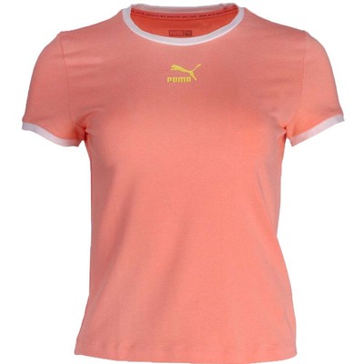 

Женская футболка с круглым вырезом и коротким рукавом Puma Cuddle Pack, размер , спортивный C, Розовый