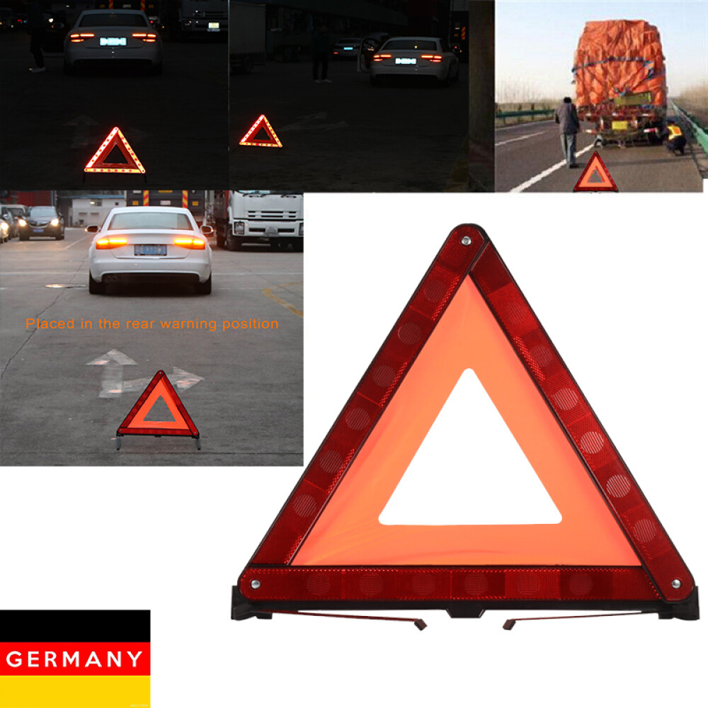 Auto Warndreieck Notbeleuchtung Sicherheitsschild Lamp Straße Am Straßenrand