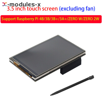 3.5 Inch Touch Screen 125MHz SPI LCD Display Fan for Raspberry Pi 4B/3B/Zero W