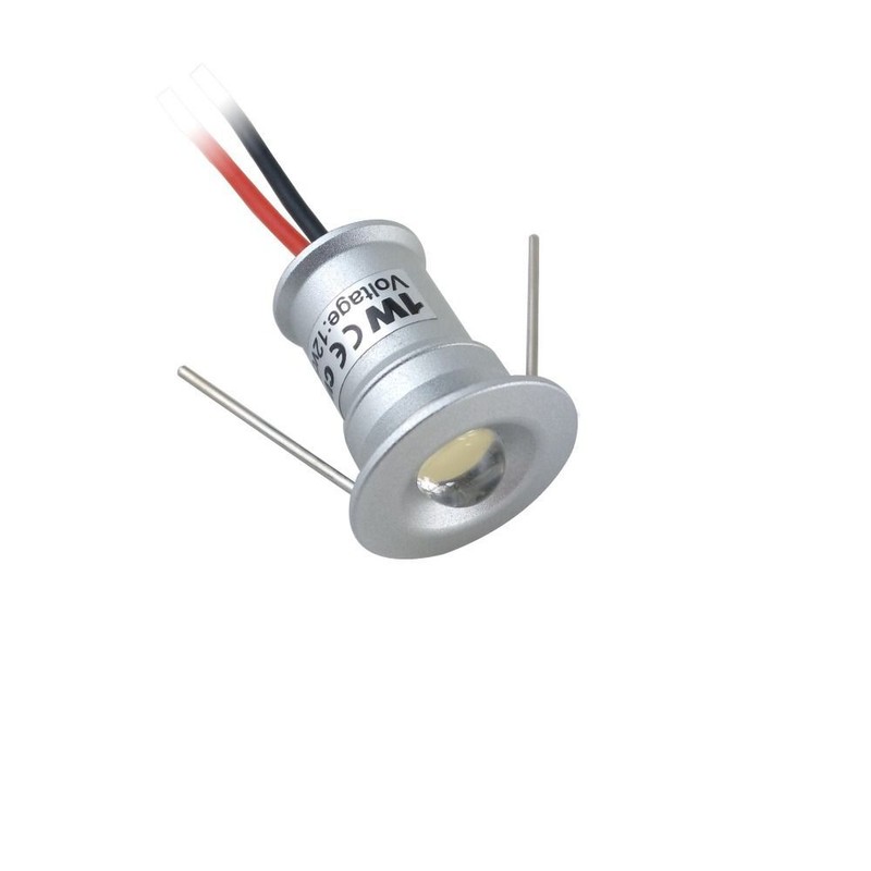 New 1W Mini LED Downlight 12V Dimmable Spotlight IP65 Staircase Cabinet Light.
