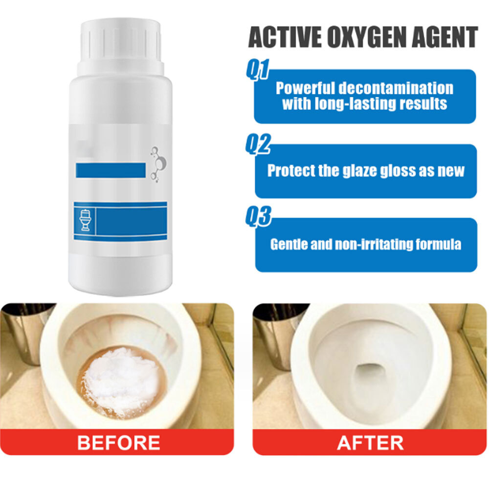 2024 Best Splash Toilet Cleaner Foam Powder,Touch Free Fizzy Foam Toil