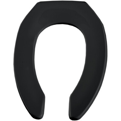 Bemis 1955C Elongated Commercial Plastic Open Front Toilet Seat
