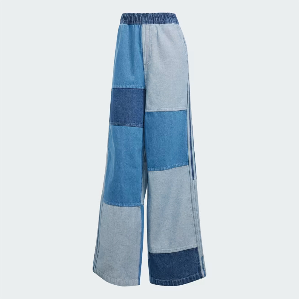 【ADIDAS】KSENIASCHNAIDER Patchwork Jeans - Denim / IU2463 Adidas KSENIASCHNAIDER Denim Patchwork Jeans Womens - Blue