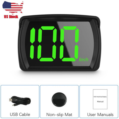 GPS Digital Head Up Display Speedometer Car Truck Motorcycle Odometer HUD KM/H