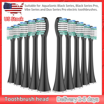 Toothbrush Replacement Heads for AquaSonic Black /Duo/Vibe Series Toothbrush US