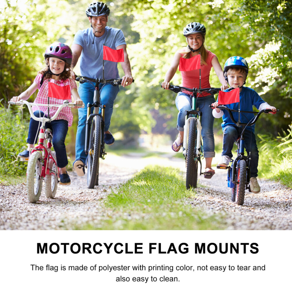 2Pcs Bike/Motorcycle Flagpole Stand - Display Holder for Cycling/Holiday-GS