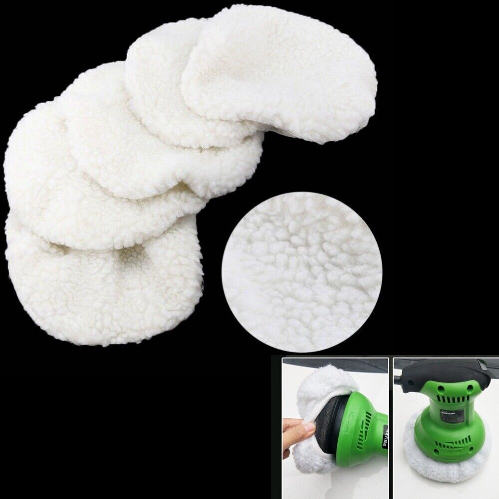 Auto Car Wax Polisher Pads Microfiber Polishing Bonnet Waxing Buffing Cover