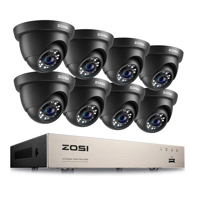 8CH 1080P Security Camera System H.265+ 8CH 5MP Lite HD CCTV DVR Recorder