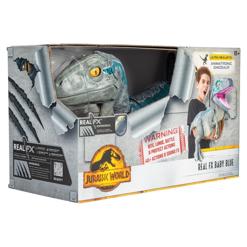 Jurassic World REALFX Baby Blue Hyper-Realistic Dinosaur Animatronic Puppet Toy