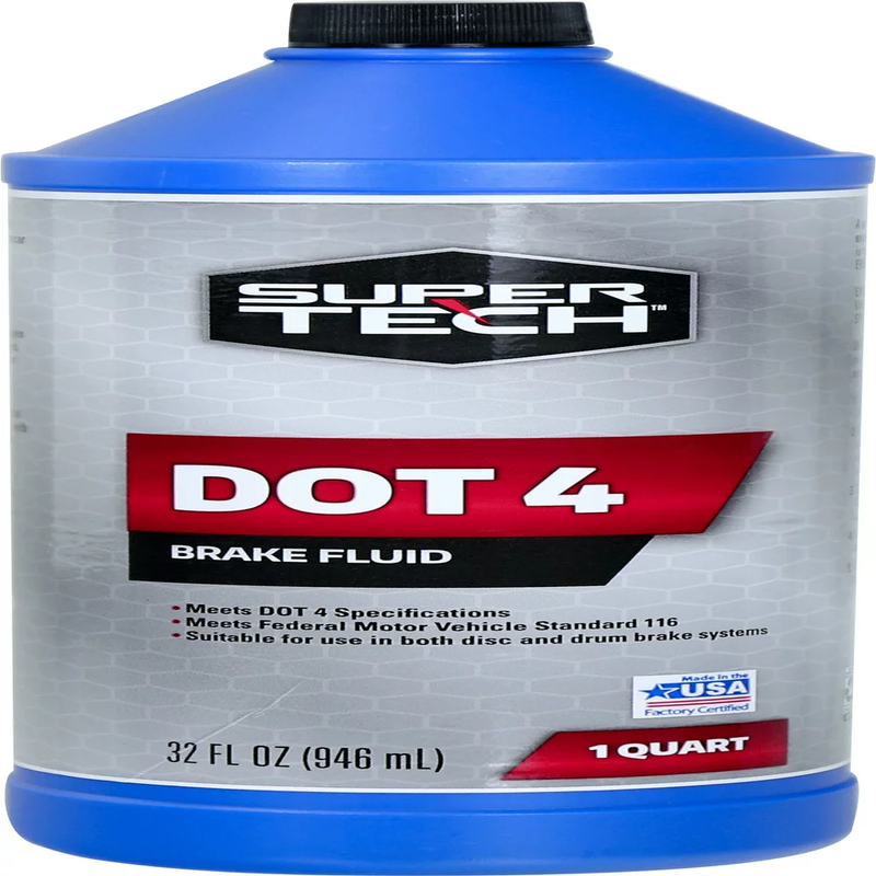 Dot 4 Brake Fluid for Disc, Drum, and ABS Brake Systems - 32 Oz