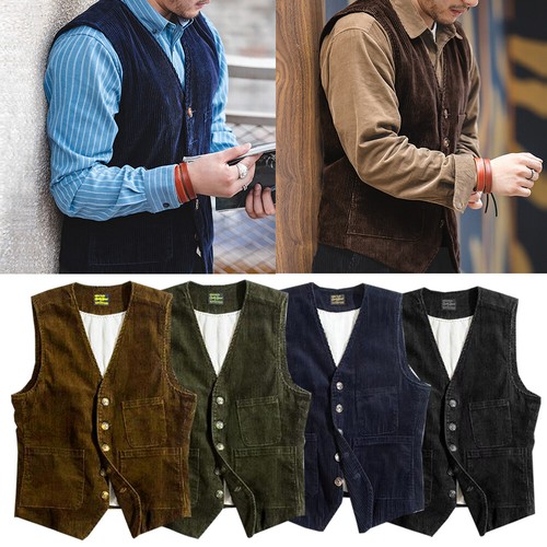 トップス LUTAYS Valmont Corduroy Vest corduroy 48 リュテス LUTAYS VALMONT CORDUROY 22011310578430 ブラウン