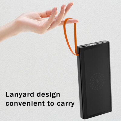 Qi Wireless Power Bank 900000mAh Backup Fast Portable Charger External Battery