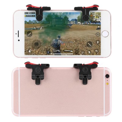 A Pair D9 Mobile Phone Gaming Trigger Fire Button Shooter Game Joysticks Gamepad