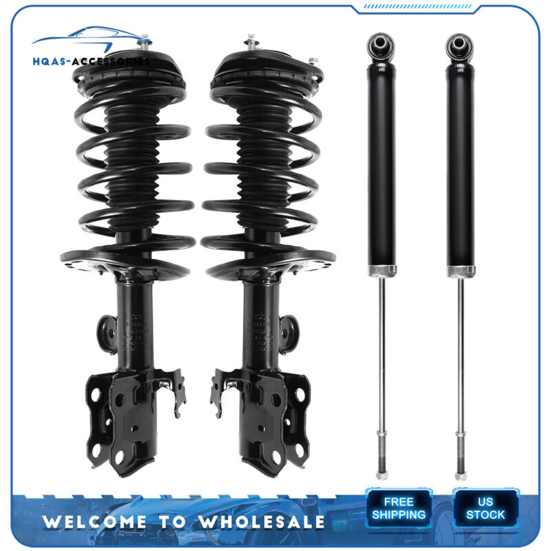 Full Set Front Complete Springs Struts & Rear Shocks For Toyota Prius 2010-2015