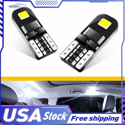 2pcs Super Bright 2835SMD 12-14V Auxito T10/194/W5W Bulb LED Headlight Plug Cool