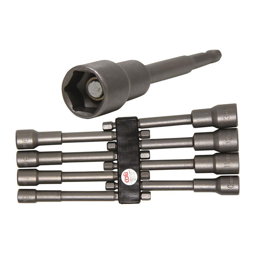 BGS 2759 | Steckschlüssel-Einsatz-Satz extra lang mit 6-Kant Bohrmaschinenschaft