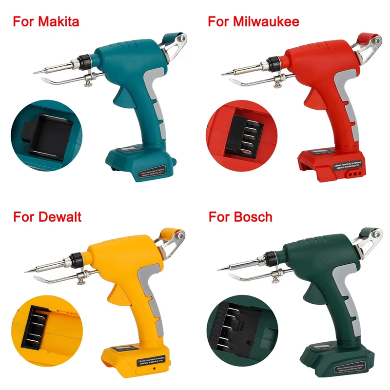 Handheld Automatic Tin Feeding Electric Soldering Iron For Makita For Dewalt For