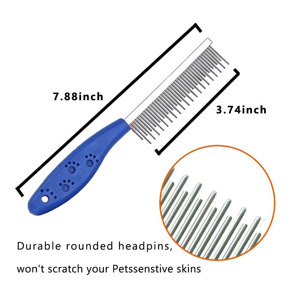 Pet Combs Grooming Comb for Dog & Cat Deshedding Pet Brush Dematting Tool