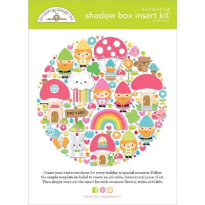 Doodlebug ~ SHADOW BOX INSERT KIT ~ Over the Rainbow