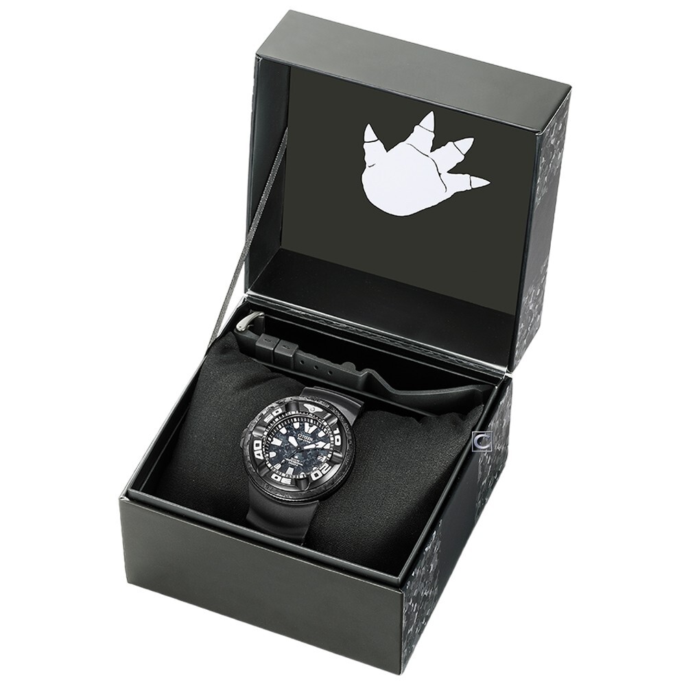 Pre-owned Citizen Promaster Marine Bj8056-01e Godzilla Limited Edition Diver's Men's Watch