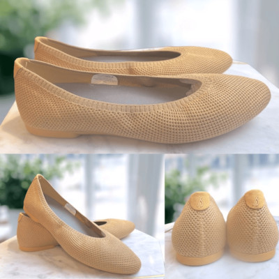 ALLBIRDS Tree Breezer Point LIMITED EDITION Forage Tan Ballet Flats Size 9.5