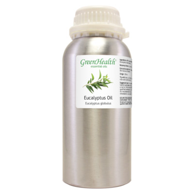 16 fl oz Eucalyptus Globulus Essential Oil Pure & Natural in Aluminum Bottle