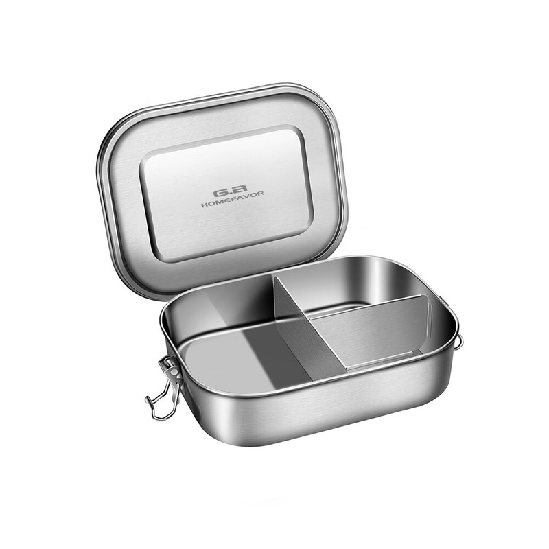 1400ml Edelstahl Brotdose Proviantdose Lunchbox Mit 3 Fachern Siegel Brotbox Ebay
