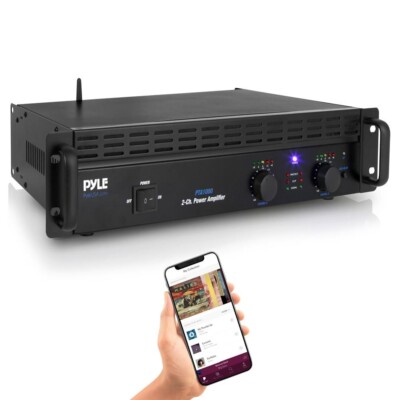 Pyle Bluetooth Pro Audio Power Amplifier-2ChannelProfessional Rack Mount, 1000 W