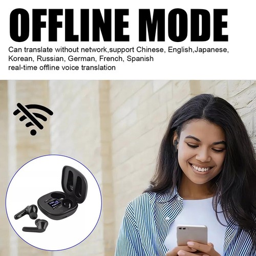 Translator Earbuds 144 Languages Real Time Online OffLine Translation Earphones