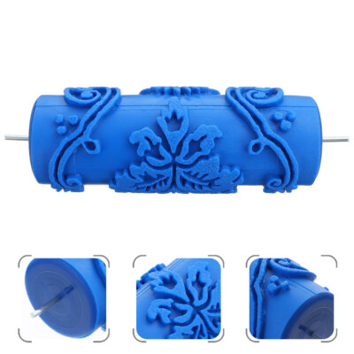 5-inch DIY Wall Decoration Empaistic Flower Pattern Paint Roller Painting Roller