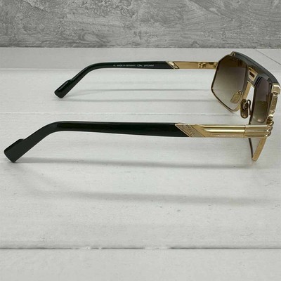 CAZAL SUNGLASSES CAZAL 9109 003 61 15 140 OLIVE GOLD MAT BROWN GRADIENT LENS 100% AUTH