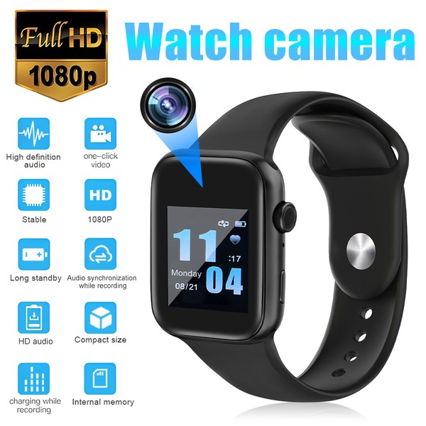 16G-256G Watch Wristband Camera Video Recorder 1080P HD Mini Security Hidden Cam