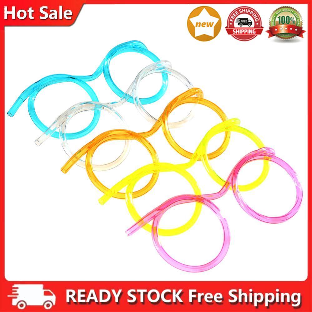 Lustige Kinderbrille, runder Strohhalm, kreativer Kunst, DIY Modellierstrohhalm