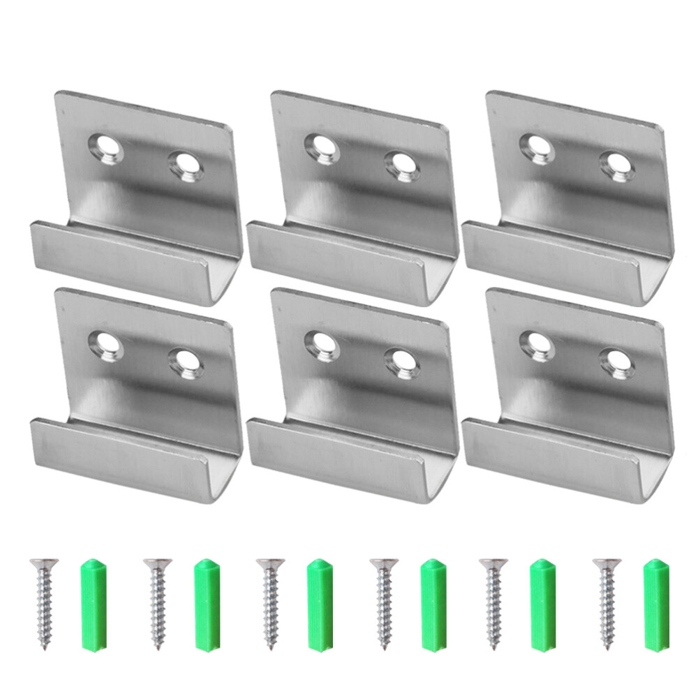 6 PCS Hanging Picture Painting Mirror Hooks Stainless Steel