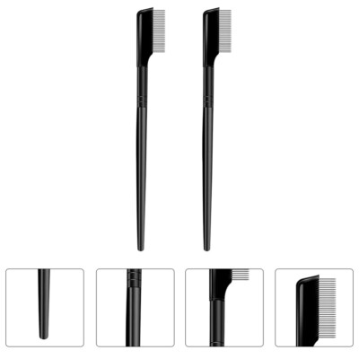 2PCS eyebrow grooming combs Eyelash Separator Eyelash Eyebrow Comb