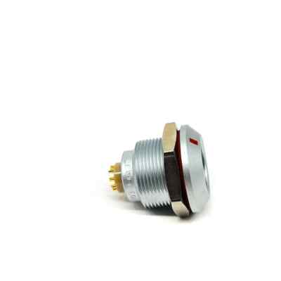 LEMO EGG.2K.308 Receptacle Circular Push Pull Connector, 8 Position, Panel Mount